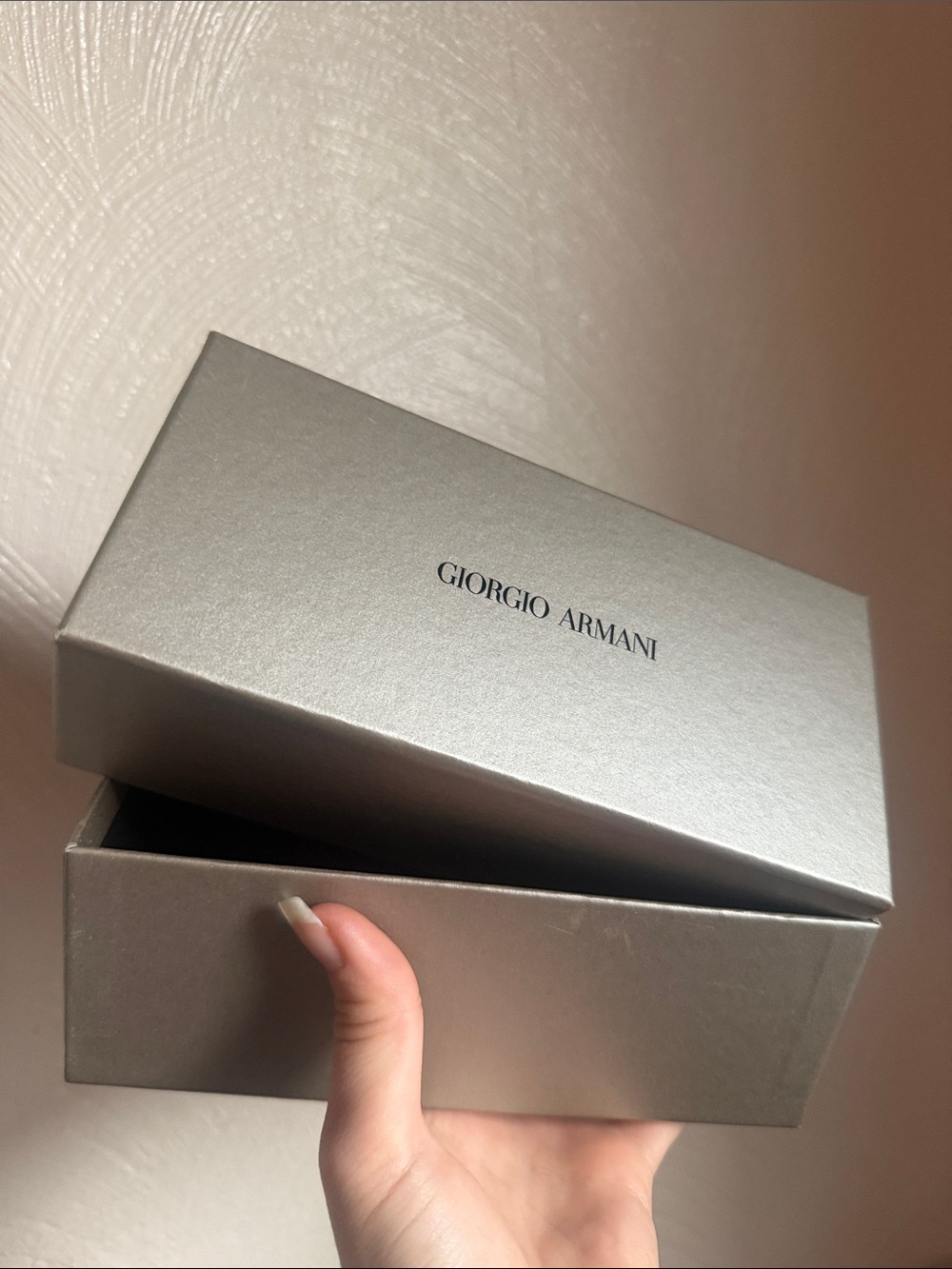 Giorgio Armani Metallic Silver Gift Box